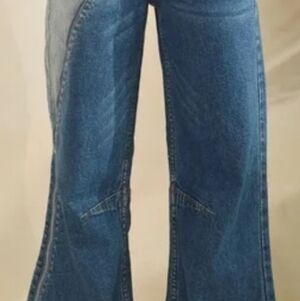 OLI & HALI Zipper Detail/2-Tone Jeans, NWOT, S(up to Sz 7), Unique!!